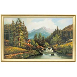 Reprodukcja obrazu w złotej ramie o wymiarach 60 x 100 cm - Obrazy i zdjęcia na płótnie - miniaturka - grafika 1