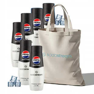 Zestaw Syrop do wody SodaStream Pepsi Zero Cukru 6x440ml + Torba - Syropy i koncentraty owocowe - miniaturka - grafika 1