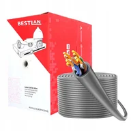 Kable komputerowe i do monitorów - Kabel sieciowy Ethernet skrętka komputerowa UTP CAT 5E wewnętrzna CCA 305m - miniaturka - grafika 1