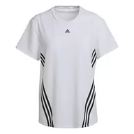 Koszulki i topy damskie - adidas T-shirt damski, biały i czarny, L - miniaturka - grafika 1