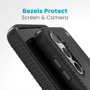 Speck Presidio2 Grip - Etui Samsung Galaxy S23 FE (Black/Black/White) - Etui i futerały do telefonów - miniaturka - grafika 4