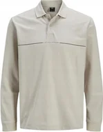 Koszulki męskie - JACK & JONES KLASYCZNA KOSZULKA POLO Z DŁUGIM RĘKAWEM I LOGO S J7A - miniaturka - grafika 1