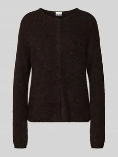 Kurtka z dzianiny z okrągłym dekoltem model ‘KAMARA’ - Swetry damskie Kurtka z dzianiny z okrągłym dekoltem model ‘KAMARA’ - Swetry damskie - miniaturka - grafika 1