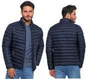 Kurtki męskie - Męska kurtka puchowa Moraj OMW5900-003 granat XL - miniaturka - grafika 1