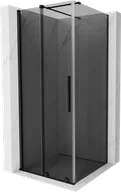Kabiny prysznicowe - Mexen Velar kabina prysznicowa rozsuwana 100x100 cm, grafit, czarna - 871-100-100-41-70 - miniaturka - grafika 1