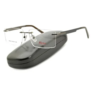 Bezramkowe prostokątne oprawki okularowe Nikitana na teleskopach STNK3A Grafitowe - Okulary korekcyjne, oprawki, szkła Bezramkowe prostokątne oprawki okularowe Nikitana na teleskopach STNK3A Grafitowe - Okulary korekcyjne, oprawki, szkła - miniaturka - grafika 1