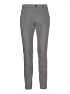 Spodenki męskie - Tommy Hilfiger Męskie spodnie materiałowe Bleecker Fake Solid Wool Look ze stretchem, IRON GREY, 31W / 32L - miniaturka - grafika 1