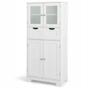 Szafka kuchenna Costway biały 30 x 60 x 128 cm kolor frontu: biały - Szafki kuchenne - miniaturka - grafika 1