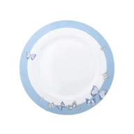 Talerze - Talerz płytki Butterfly 27 cm biało-niebieski - miniaturka - grafika 1