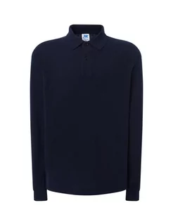 Koszulka polo medyczna męska granatowa rękaw długi XL - Odzież medyczna - miniaturka - grafika 1