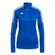 Bluzy damskie - Bluza Damska Adidas Tiro 21 Training Top Niebieska Gm7316-Xs - miniaturka - grafika 1