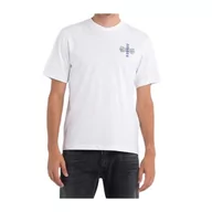 Koszulki męskie - Replay Męski T-shirt M6339, biały, S - miniaturka - grafika 1