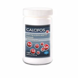 Calcifos 500 mg, 150 tabletek - Witaminy i minerały - miniaturka - grafika 1