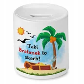 Skarbonki - Skarbonka Dla Bratanka Urodziny Imieniny Prezent z Nadrukiem ze Zdjęciem - miniaturka - grafika 1