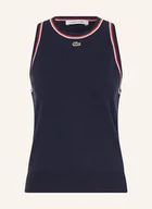 Koszulki i topy damskie - Lacoste Top Sweater blau - miniaturka - grafika 1
