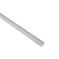 Inne materiały budowlane - Standers Ceownik aluminiowy 1m 10x10x1 mm aluminium anodowane matowe srebrny - miniaturka - grafika 1