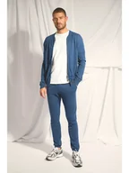 Swetry męskie - Just Cashmere Kaszmirowy kardigan "Polnoon" w kolorze niebieskim - miniaturka - grafika 1