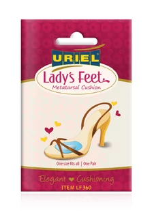 Uriel Lady’s Feet Nakładki Silikonowe Pod Śródstopie 1 Para - Akcesoria do rehabilitacji - miniaturka - grafika 1