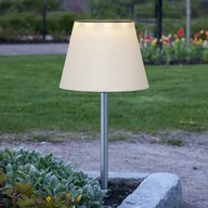 Lampy ogrodowe - STAR TRADING Lampa z grotem ziemnym LED Solini, biały/srebrny, wysokość 90 cm - miniaturka - grafika 1