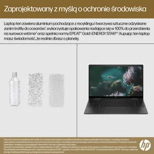HP ENVY x360 15-fh0006nw Ryzen 5 7530U 15.6" FHD 16GB LPDDR4 SSD512 Radeon Integrated Graphics No ODD Win11 2Y Nightfall Black 9S4R9EA - Laptopy - miniaturka - grafika 10