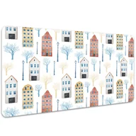 Podkładki na biurko - Ochronna mata podkładka na biurko Budynki 100x50 cm, Dywanomat - miniaturka - grafika 1