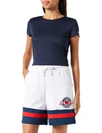 Spodenki damskie - Love Moschino Damskie szorty na co dzień, biało-niebieskie, czerwone, 48 (DE), White Blue Red, 48 - miniaturka - grafika 1