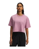 Koszulki sportowe damskie - Koszulka damska Under Armour Rival SS Fuchsia Dusk Light Heather XS - miniaturka - grafika 1