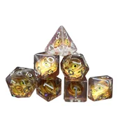 Gry planszowe - Kostki RPG Oko Złotego Smoka Zestaw 7 Kostek Kości - miniaturka - grafika 1