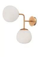 Lampy ścienne - Maytoni Kinkiet LAMPA ścienna ERICH MOD221-WL-02-G  szklana OPRAWA kule balls białe Maytoni - miniaturka - grafika 1