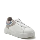 Trampki damskie - Emporio Armani Skórzane trampki - miniaturka - grafika 1