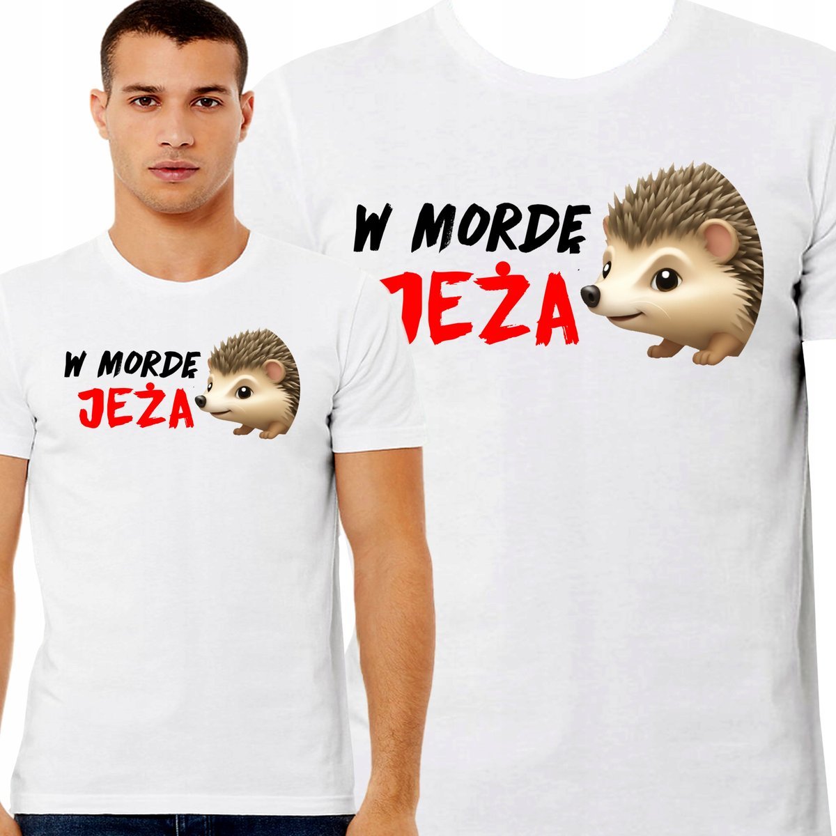 ŚMIESZNA KOSZULKA MĘSKA W MORDĘ JEŻA ŚWIAT WEDŁUG KIEPSKICH BOCZEK XXL 3435