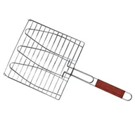 Akcesoria do grilla - Opiekacz grillowy do ryb potrójny stalowy Activa - miniaturka - grafika 1