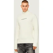 Swetry męskie - Guess Jeans Golf | z dodatkiem wełny - miniaturka - grafika 1