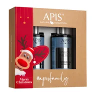 Zestawy kosmetyków męskich - Apis Zestaw prezentowy Who`s the boss: żel do mycia ciała + krem do ciała i dłoni 300 ml + 300 ml - miniaturka - grafika 1
