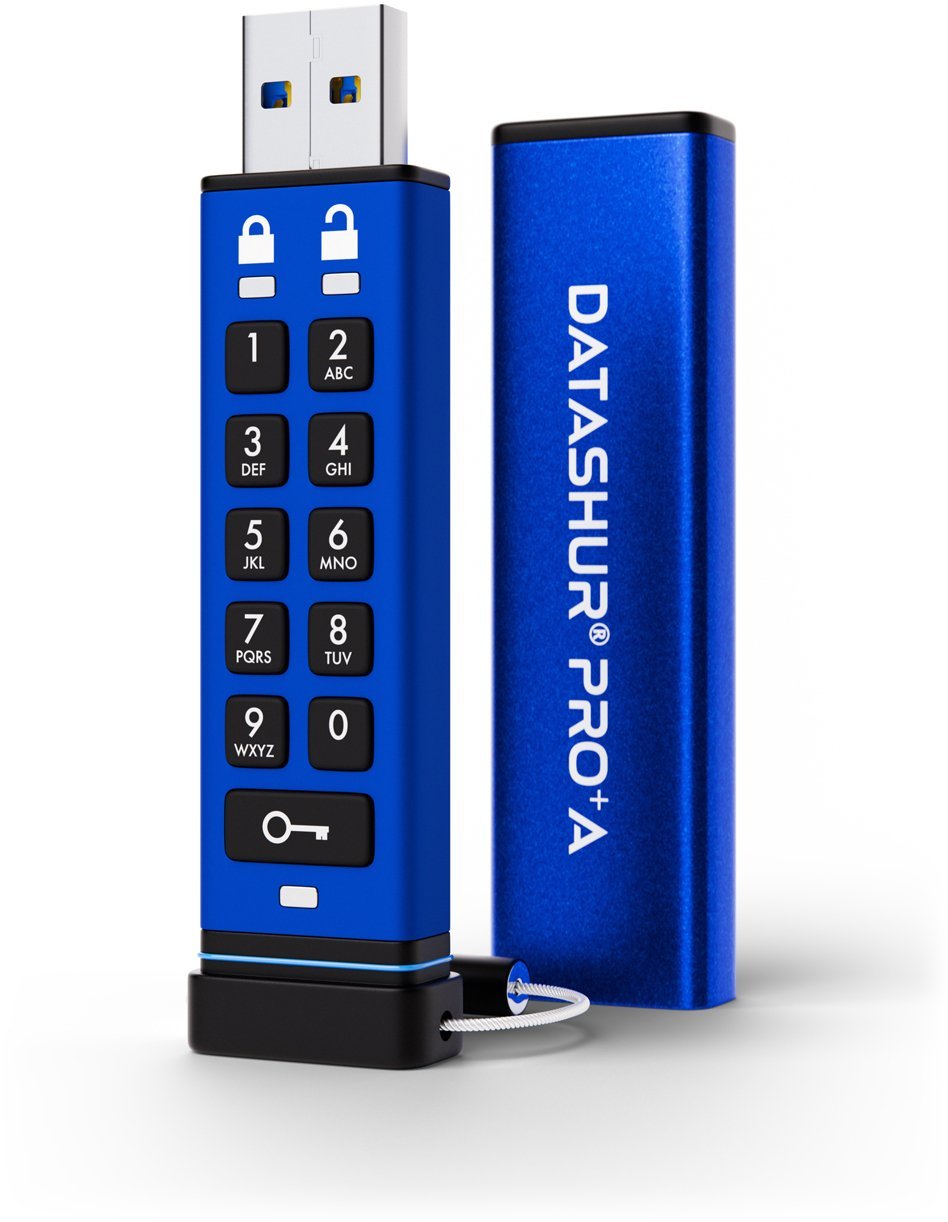 iStorage datAshur PRO+A 32GB Niebieski IS-FL-DA3A-256-32
