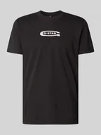 Koszulki męskie - T-shirt z nadrukiem z logo - miniaturka - grafika 1