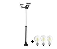 Lampy ogrodowe - Brilagi - LED Lampa zewnętrzna LUNA 3xE27/60W/230V IP44 - miniaturka - grafika 1