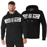 Odzież taktyczna i umundurowanie - Bluza z kapturem Pit Bull New Brushed Fleece Group Sherwood '23 - Czarna - miniaturka - grafika 1