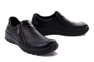 Półbuty damskie - RIEKER L7166-00 black, półbuty damskie - Rieker - miniaturka - grafika 1