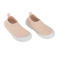 Skarpetki dla dzieci - LÄSSIG Dziecięce buty typu sneaker, wsuwane, antypoślizgowe, podeszwa/uniwersalne trampki, pudrowe różowe, rozmiar: 23, Rosa, 23 - miniaturka - grafika 1