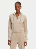 Bluzy damskie - Juicy Couture Bluza Madison JCWA122001 Beżowy Slim Fit - miniaturka - grafika 1
