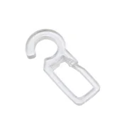 Akcesoria do wystroju okien - Agrafka na kółko biała - 10 sztuk - miniaturka - grafika 1