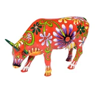 Figurki dekoracyjne - CowParade, figurka-krówka FLOWER LOVER COW, duża/poliresing - miniaturka - grafika 1