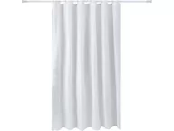 Zasłony prysznicowe - Auchan - Zasłonka prysznicowa 180 x 200 cm w kolorze Białym - miniaturka - grafika 1