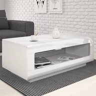 Stoły - STÓŁ INTERMEZZO KOLOR BIAŁY STYL NOWOCZESNY 110X60 HAKANO - TABLE/COFFE/HEL/INTERMEZZO/WHITE/110X44 - miniaturka - grafika 1