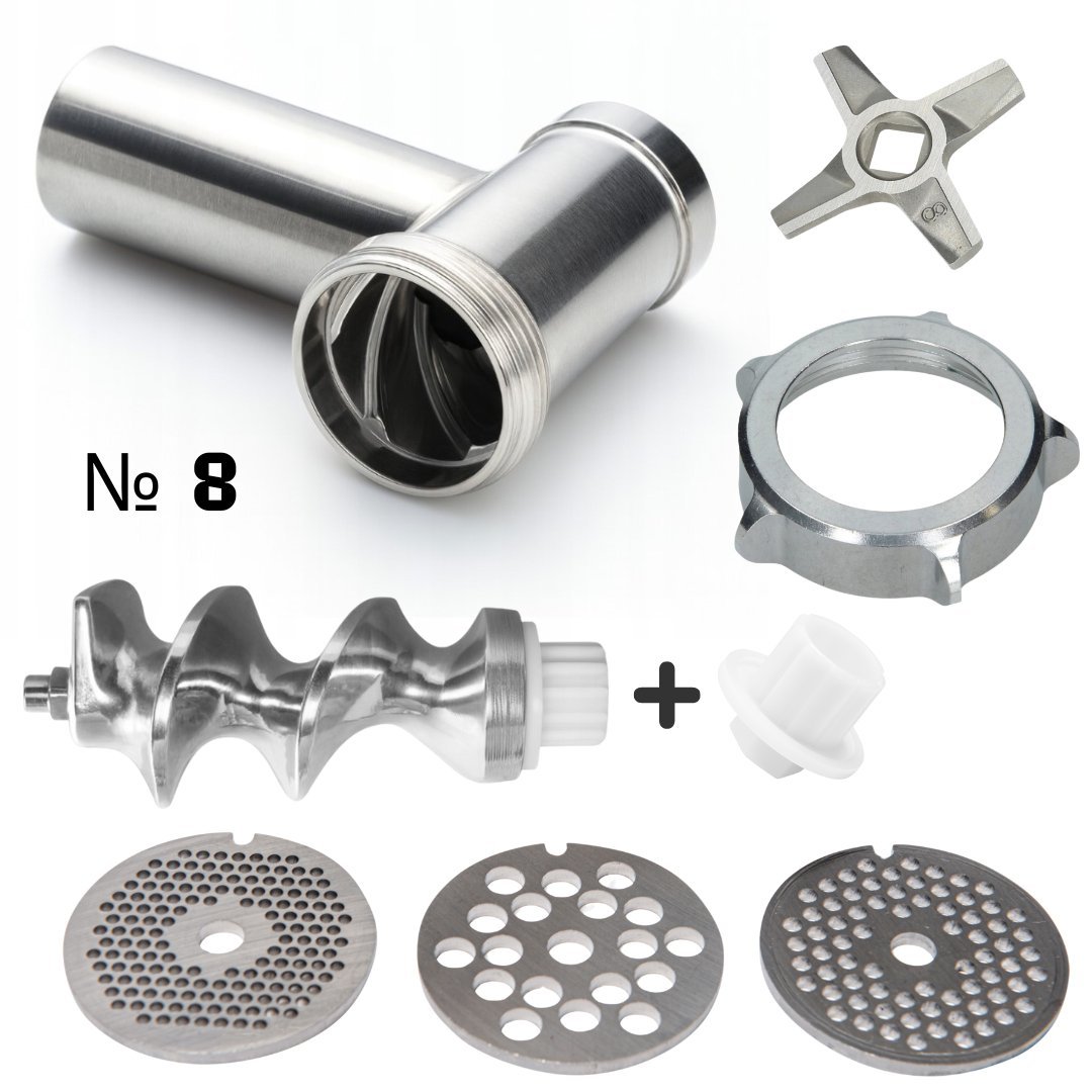 Zestaw komora mielenia NR8 Smapp/Zelmotor + 3 sitka i nóż nierdzewne