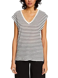 ESPRIT Collection Damska koszulka 043EO1K314, 001/BLACK, XXL, 001/Black, XXL - Koszulki i topy damskie - miniaturka - grafika 1