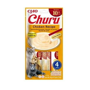 INABA CAT CHURU SENIOR CHICKEN przysmak dla kota 4x14g (56g) - Przysmaki dla kotów - miniaturka - grafika 1
