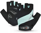 Rękawiczki rowerowe - Rękawiczki rower Verso damskie SB-01-3017-CC czarno-niebieskie - miniaturka - grafika 1