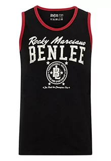 Koszule męskie - BENLEE Rocky Marciano benlee Rocky Marciano mężczyzn Men Jersey singlet Pit TSF Mayen, czarny, M 4250818885306 - grafika 1